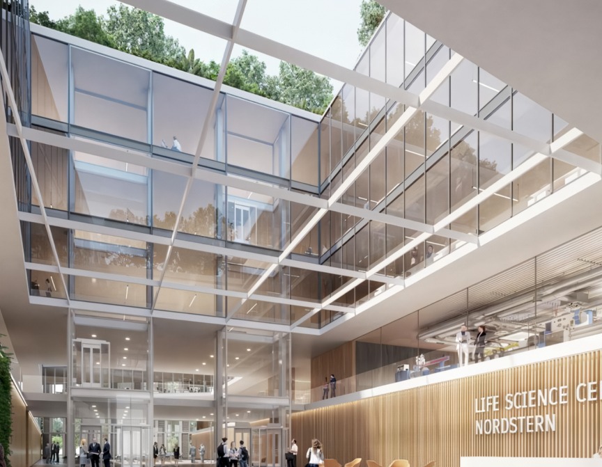 Nordstern ofis kompleksi iç avlu görselleştirmesi
