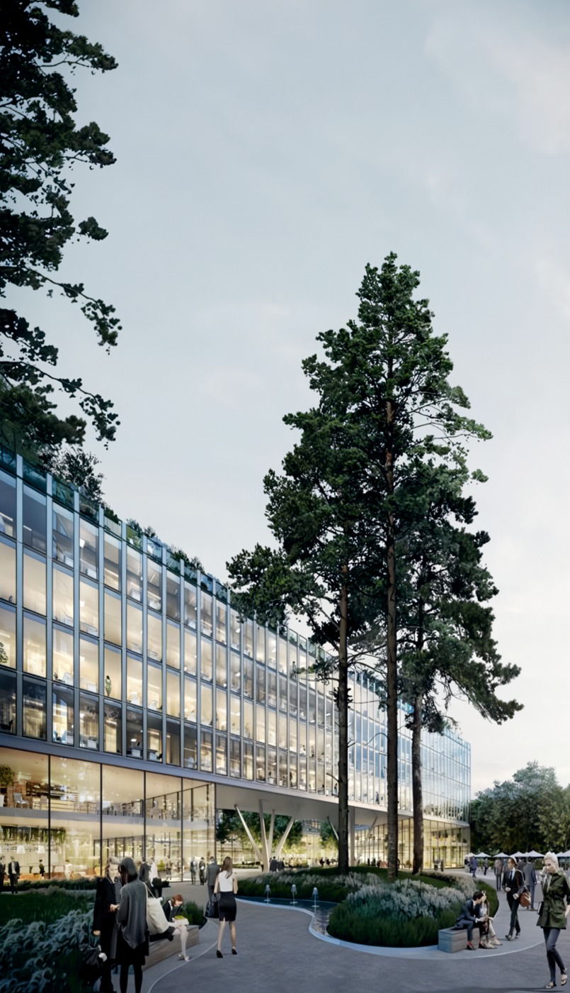 Nordstern ofis kompleksi peyzaj görselleştirmesi